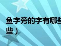 魚(yú)字旁的字有哪些字怎么讀（魚(yú)字旁的字有哪些）