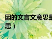 因的文言文意思是依靠及例句(因的文言文意思) 因的文言文意思是依靠及例句(因的文言文意思)