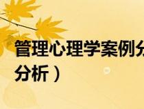 管理心理學(xué)案例分析張雪峰（管理心理學(xué)案例分析）