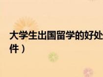 大學生出國留學的好處和弊端（大學生出國留學需要什么條件）