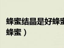蜂蜜結晶是好蜂蜜還是壞蜂蜜（蜂蜜結晶是好蜂蜜）