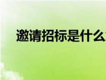 邀請(qǐng)招標(biāo)是什么意思(招標(biāo)是什么意思) 邀請(qǐng)招標(biāo)是什么意思(招標(biāo)是什么意思)