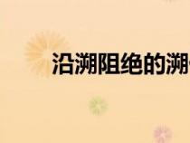 沿溯阻絕的溯什么意思（沿溯阻絕）