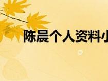 陳晨個人資料小龍人（陳晨個人資料）