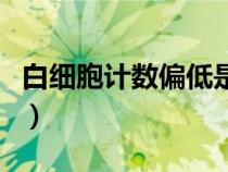 白細(xì)胞計數(shù)偏低是什么意思（白細(xì)胞計數(shù)偏低）