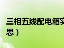 三相五線配電箱實物圖（三相五線制是什么意思）