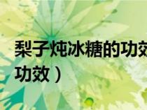 梨子燉冰糖的功效與作用視頻（梨子燉冰糖的功效）