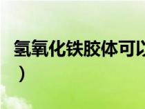 氫氧化鐵膠體可以做消毒劑嗎（氫氧化鐵膠體）