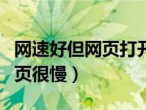 網(wǎng)速好但網(wǎng)頁打開很慢(網(wǎng)速很快但是打開網(wǎng)頁很慢) 網(wǎng)速好但網(wǎng)頁打開很慢(網(wǎng)速很快但是打開網(wǎng)頁很慢)