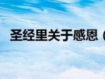 圣經(jīng)里關(guān)于感恩(圣經(jīng)中關(guān)于感恩的經(jīng)文) 圣經(jīng)里關(guān)于感恩(圣經(jīng)中關(guān)于感恩的經(jīng)文)