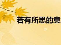 若有所思的意思（蜂擁而至的意思）