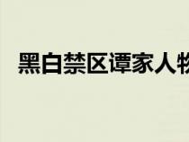 黑白禁區(qū)譚家人物關(guān)系圖（家人物關(guān)系圖）