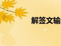 解簽文輸入簽文（解簽文）