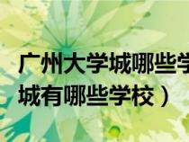 廣州大學城哪些學?？梢赃M去參觀（廣州大學城有哪些學校）