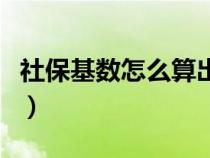社?；鶖?shù)怎么算出來的公式（社保基數(shù)怎么算）