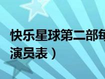 快樂(lè)星球第二部每一集名稱（快樂(lè)星球第二部演員表）