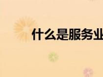 什么是服務(wù)業(yè)呢?（什么是服務(wù)業(yè)）