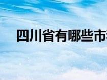 四川省有哪些市和縣（四川省有哪些市）