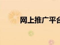 網(wǎng)上推廣平臺有哪些（網(wǎng)上推廣）