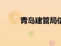 青島建管局信息網(wǎng)（青島建管局）