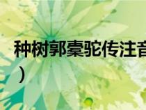 種樹郭橐駝傳注音完整版（種樹郭橐駝傳注音）