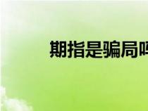 期指是騙局嗎（期指是什么意思）