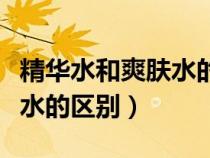精華水和爽膚水的區(qū)別在哪里（精華水和爽膚水的區(qū)別）