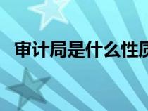審計(jì)局是什么性質(zhì)（審計(jì)局屬于什么單位）