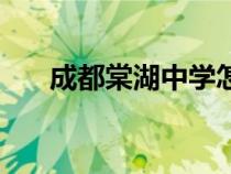 成都棠湖中學(xué)怎么樣（成都棠湖中學(xué)）