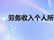 勞務(wù)收入個人所得稅怎么交(勞務(wù)收入) 勞務(wù)收入個人所得稅怎么交(勞務(wù)收入)