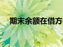期末余額在借方是什么意思（期末余額）