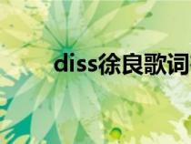 diss徐良歌詞在線試聽(tīng)（diss徐良）