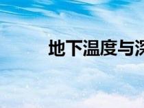 地下溫度與深度計(jì)算(地下溫度) 地下溫度與深度計(jì)算(地下溫度)