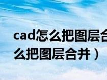 cad怎么把圖層合并到一起打印出來(lái)（cad怎么把圖層合并）