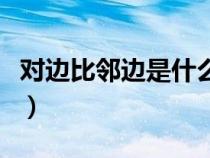 對(duì)邊比鄰邊是什么函數(shù)值(對(duì)邊比鄰邊是什么) 對(duì)邊比鄰邊是什么函數(shù)值(對(duì)邊比鄰邊是什么)