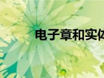 電子章和實體章的區(qū)別（電子章）