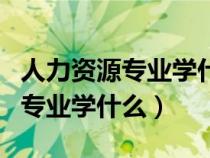 人力資源專業(yè)學(xué)什么的?有什么用?(人力資源專業(yè)學(xué)什么) 人力資源專業(yè)學(xué)什么的?有什么用?(人力資源專業(yè)學(xué)什么)