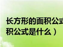 長方形的面積公式是什么三年級（長方形的面積公式是什么）