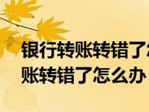 銀行轉(zhuǎn)賬轉(zhuǎn)錯(cuò)了怎么辦不到24小時(shí)(銀行轉(zhuǎn)賬轉(zhuǎn)錯(cuò)了怎么辦) 銀行轉(zhuǎn)賬轉(zhuǎn)錯(cuò)了怎么辦不到24小時(shí)(銀行轉(zhuǎn)賬轉(zhuǎn)錯(cuò)了怎么辦)