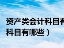 資產(chǎn)類會計科目有哪些借貸方向（資產(chǎn)類會計科目有哪些）