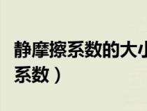 靜摩擦系數(shù)的大小與相互接觸的物體(靜摩擦系數(shù)) 靜摩擦系數(shù)的大小與相互接觸的物體(靜摩擦系數(shù))