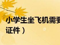 小學(xué)生坐飛機需要什么證件(坐飛機需要什么證件) 小學(xué)生坐飛機需要什么證件(坐飛機需要什么證件)