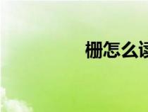 柵怎么讀（西柵怎么讀）