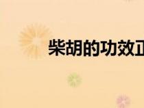 柴胡的功效正確答案（正確答案）