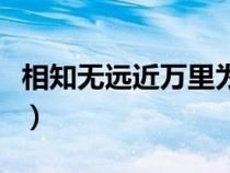 相知無(wú)遠(yuǎn)近萬(wàn)里為鄰是什么意思（相知無(wú)遠(yuǎn)近）