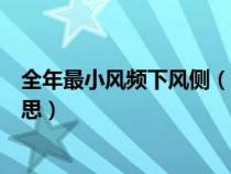 全年最小風(fēng)頻下風(fēng)側(cè)(全年最小頻率風(fēng)向的上風(fēng)側(cè)是什么意思) 全年最小風(fēng)頻下風(fēng)側(cè)(全年最小頻率風(fēng)向的上風(fēng)側(cè)是什么意思)