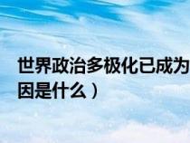 世界政治多極化已成為現(xiàn)實(shí)（當(dāng)前世界政治多極化發(fā)展的原因是什么）