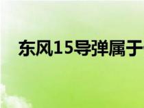 東風(fēng)15導(dǎo)彈屬于什么導(dǎo)彈（東風(fēng)15導(dǎo)彈）