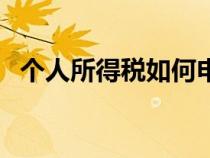 個(gè)人所得稅如何申請(qǐng)退稅流程(退稅流程) 個(gè)人所得稅如何申請(qǐng)退稅流程(退稅流程)
