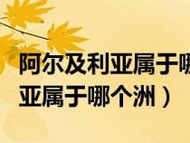 阿爾及利亞屬于哪個(gè)洲的國(guó)家地圖（阿爾及利亞屬于哪個(gè)洲）